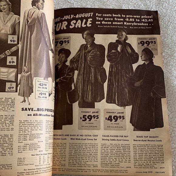 Vintage Sears 1949‎ Mid Summer Shopping Sale Catalog Book - Picture 6 of 11